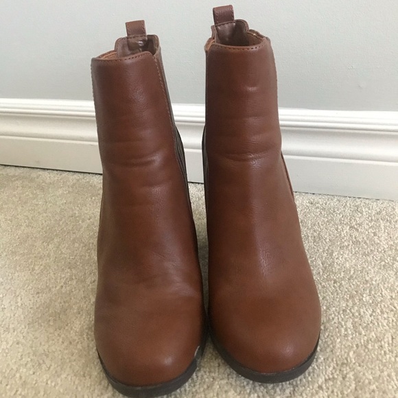 Brown Leather Booties - Picture 2 of 3